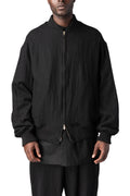 Shrink wool bomber jacket, Black