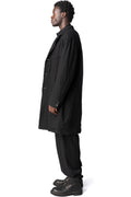 Shrink wool shop coat, Black
