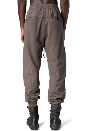 Andrea Ya'Aqov | AW26 - Cotton jogging pants, Mushroom Brown 26MFEB12