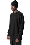 Destroyed knitted cashmere wool beanie, Black