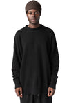 Destroyed knitted cashmere wool beanie, Tobacco