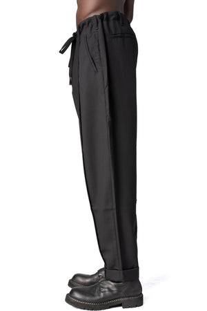 Andrea Ya'Aqov | AW26 - Panelled virgin wool narrow hem pants, Black 26MDUT33