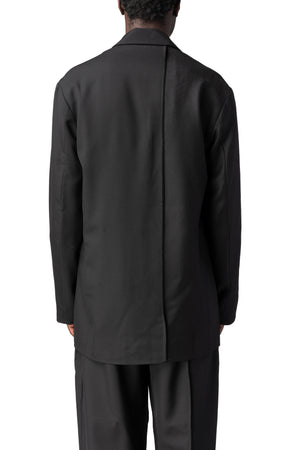 Andrea Ya'Aqov | AW26 - Oversized panelled virgin wool blazer, Black 26MDUT32