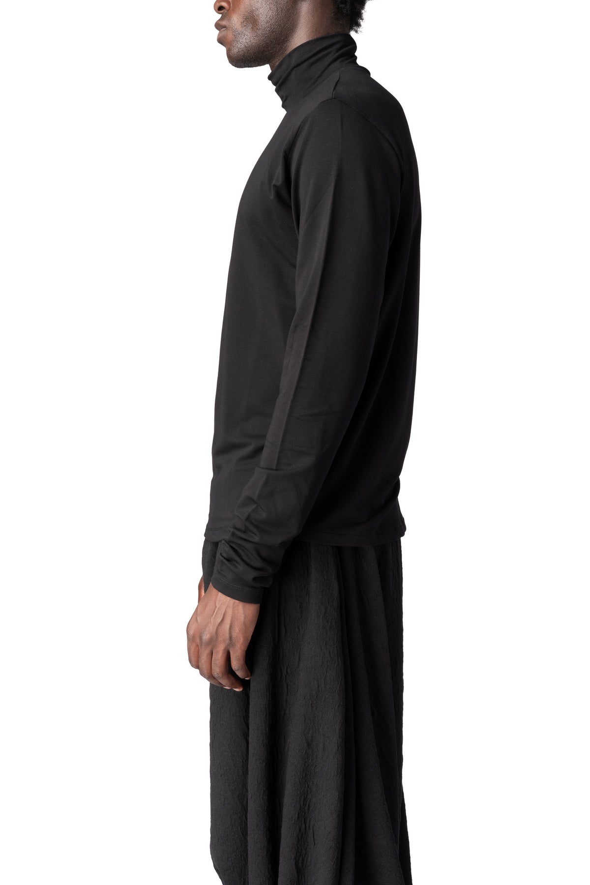 La Haine Inside Us | AW26 - Regular stretch bamboo turtleneck, Black M1356