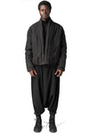 Cropped lightweight padded lyocell jacket, Black