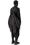 Cropped lightweight padded lyocell jacket, Black
