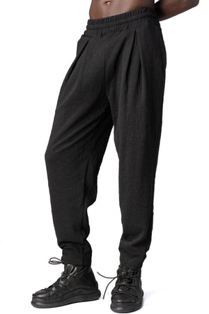 La Haine Inside Us | AW26 - Regular fit embossed fleece trousers, Black M1338