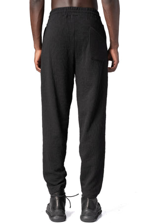 La Haine Inside Us | AW26 - Regular fit embossed fleece trousers, Black M1338