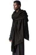 Camouflage jacquard scarf, Black