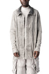 High collar twill shirt, Smog