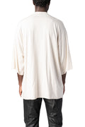 Oversized modal jersey T-shirt, Off White