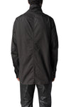 High collar twill shirt, Black