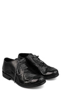 Wrinkled calfskin derbies