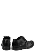 Wrinkled calfskin derbies