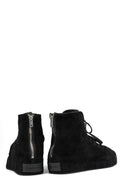 Nizzastar high top reversed leather sneaker, Black