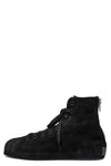 Nizzastar high top reversed leather sneaker, Black