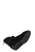 Nizzastar high top reversed leather sneaker, Black