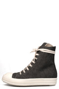 Sneaks coated canvas high top sneakers, Gravel/Milk/Milk