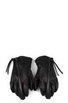 Horse leather zip gloves, Black