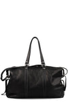 Calfskin leather weekender bag