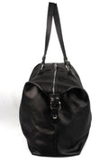 Calfskin leather weekender bag