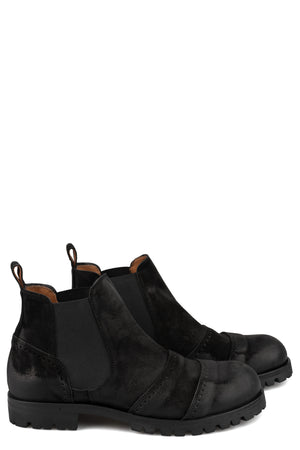 Mid boots with spats