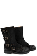 Mid boots with spats