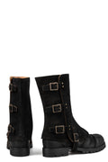 Mid boots with spats
