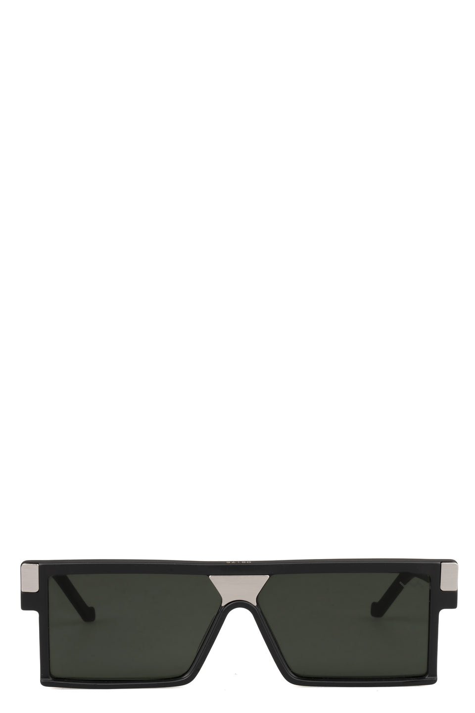 Square acetate sunglasses CL0031, Black Matte/Silver