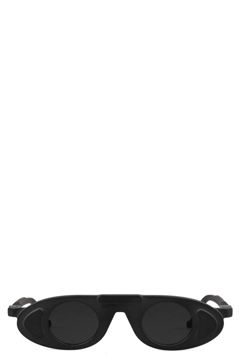 BL0049 Round Sunglasses, Black Matte