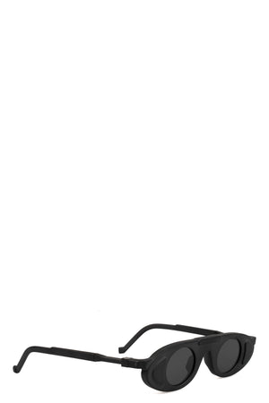 BL0049 Round Sunglasses, Black Matte