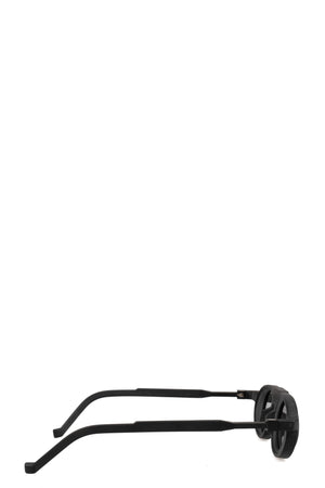 BL0049 Round Sunglasses, Black Matte