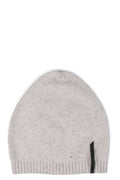 Ribbed knit wool blend hat, Gray Nebbia