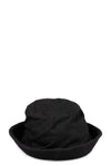 Skewed derby wool linen hat