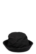 Skewed derby wool linen hat