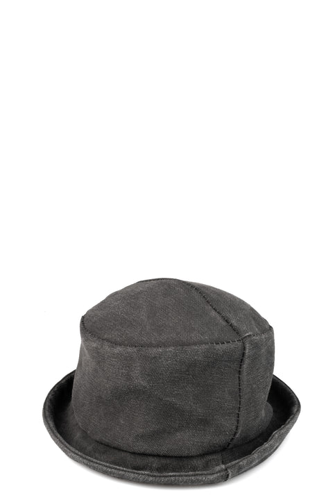 Cotton cupro derby hat, Carbon