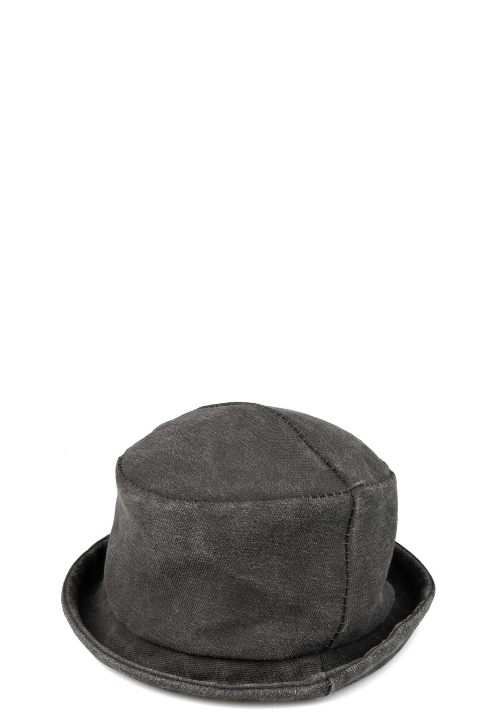 Cotton cupro derby hat, Carbon