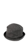 Cotton cupro derby hat, Carbon