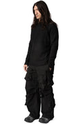 Mohair rag crewneck sweater