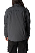 Max Cargo brushed twill overshirt, Charcoal