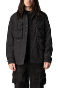 Max Cargo textured nylon overshirt