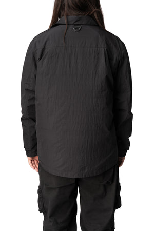 Max Cargo textured nylon overshirt