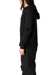 Mohair rag zip hoodie