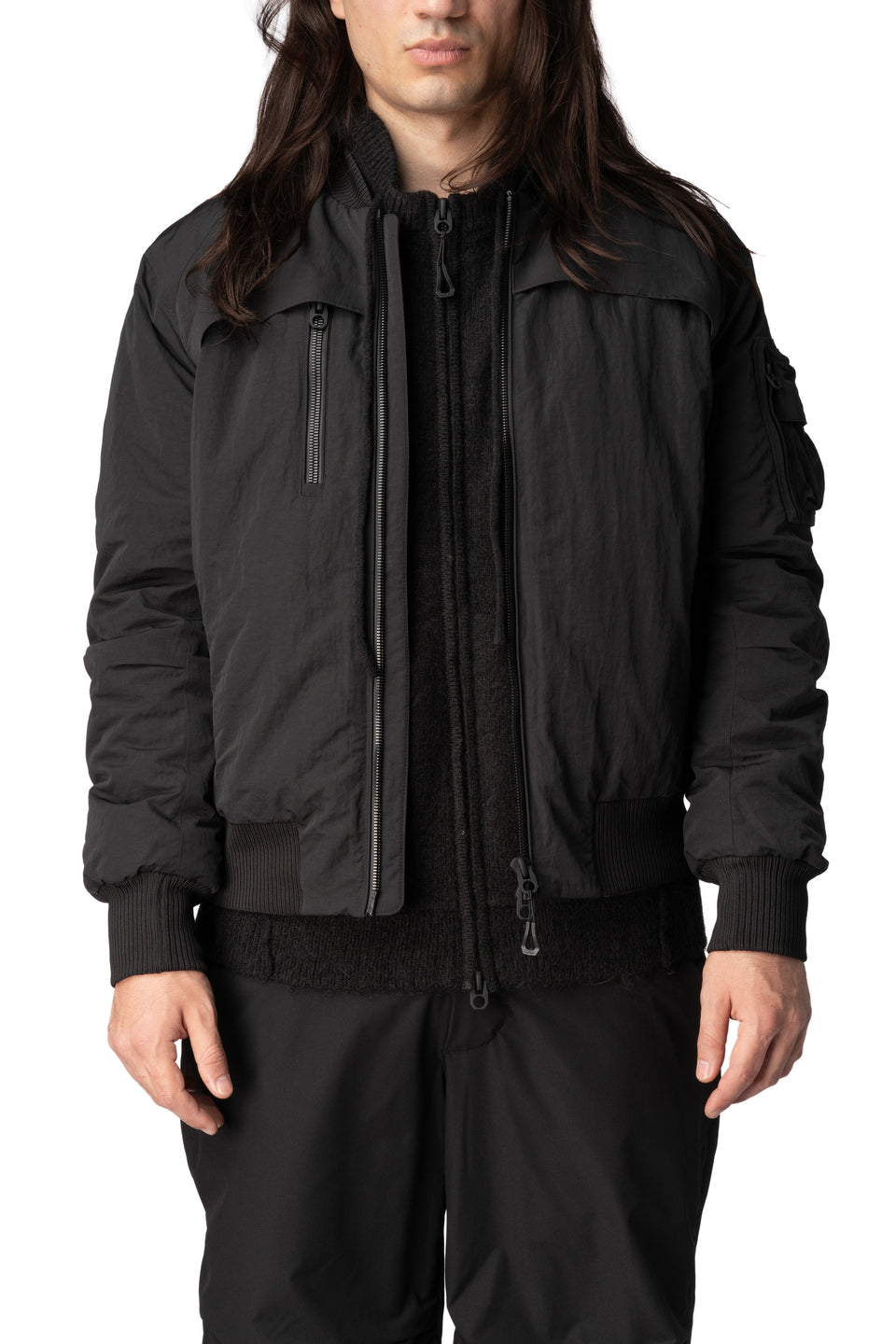 Trace padded bomber jacket