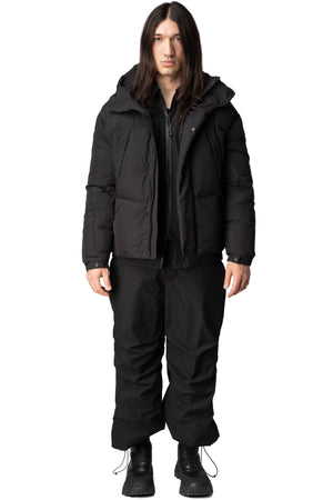 MAG-4 liquid nylon hooded down jacket