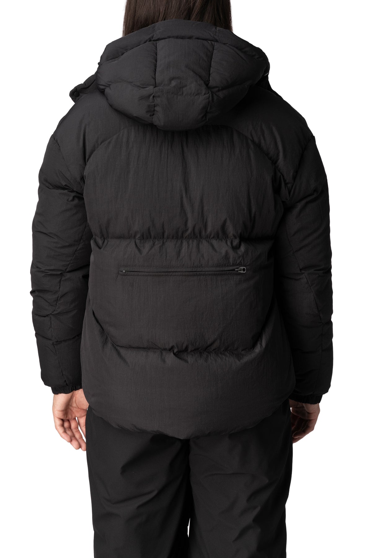 MAG-4 liquid nylon hooded down jacket