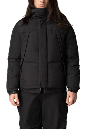MAG-4 liquid nylon hooded down jacket