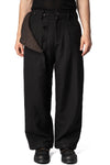 "Hidden Arc" wool trousers
