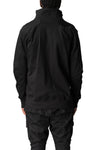 Dry jersey wrap high-neck sweater, Black