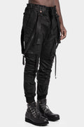 D.Hygen | AW25 Coated suspender cargo pants, ST107-0725A